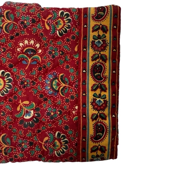 Vera Bradley Red and Green Patterned Wallet - Picture 9 of 9